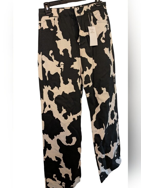 Piral Pants - Piral NWT Holy Cow These Are The Cutest Pants Ever! Cow Pattern Straight Fit